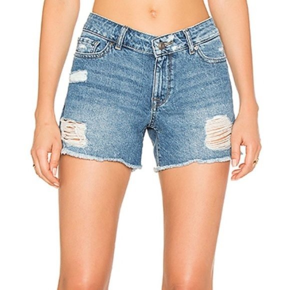 DL1961 Pants - DL1961 Karlie Boyfriend Short in Sprawling Wash